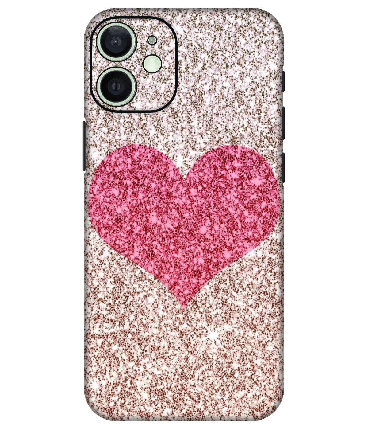 Image of a phone case featuring a mobile skin with a graphic design.