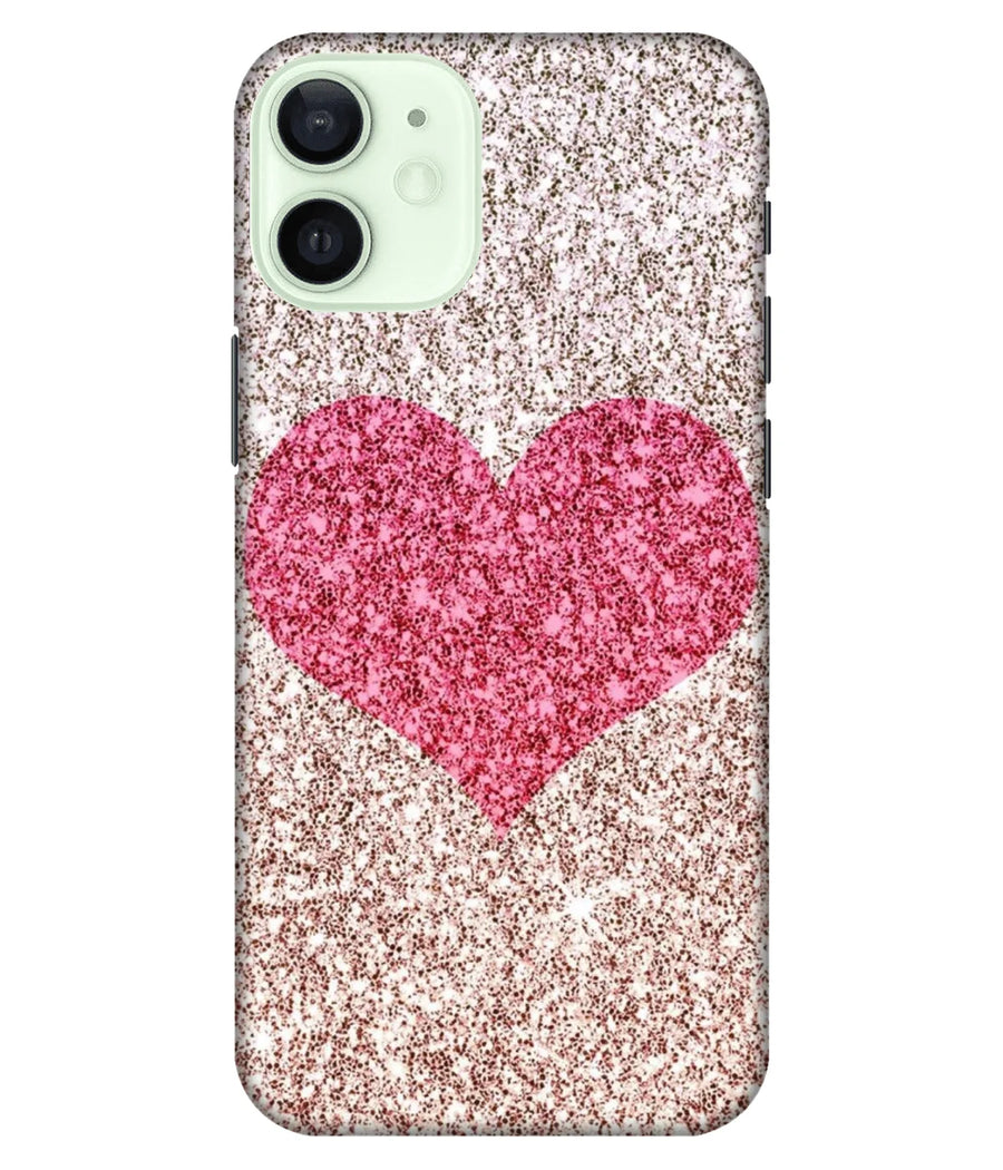 Colourful Glitter Heart Slim Hard Case