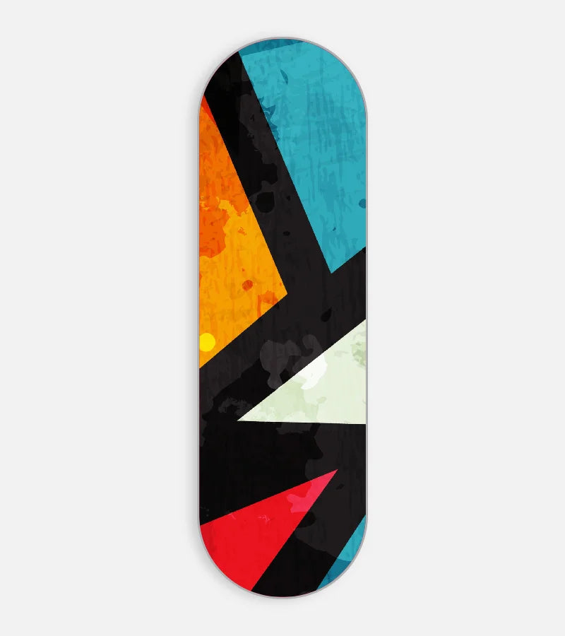 Mobile phone grip slider with a colorful design on a white background