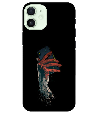 A product shot of a slim hard case with a colorful design.