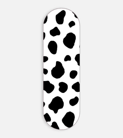 Mobile phone grip slider with a colorful design on a white background