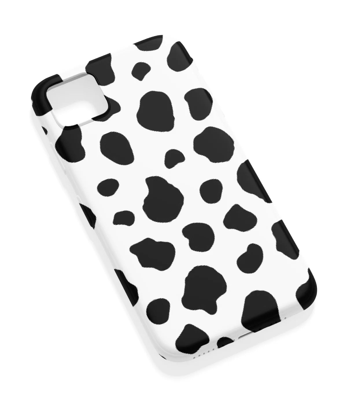 An angled view of a soft silicone case featuring a vibrant design.