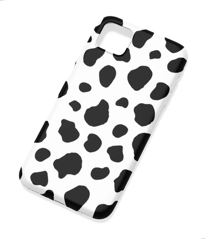 An angled view of a soft silicone case featuring a colorful design.