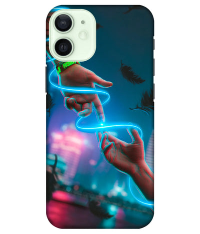 A product shot of a slim hard case with a colorful design.