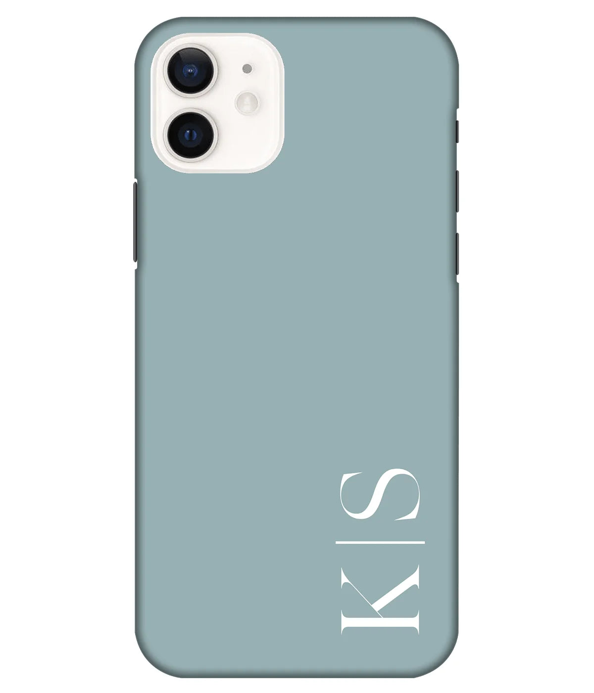 A product shot of a slim hard case with a customizable name.