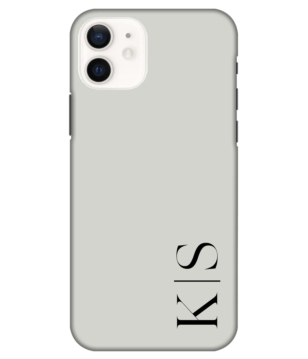 A product shot of a slim hard case with a customizable name.