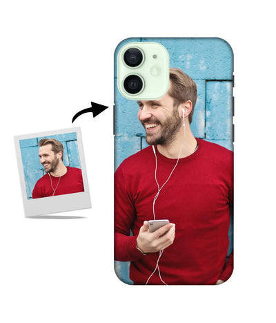 Customized iPhone 12 Mini Slim Hard Case showing a personalized photo print.