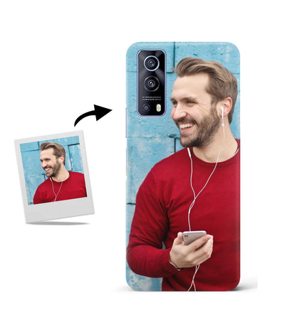 Customized IQOO Z3 Slim Hard Case showing a personalized photo print.