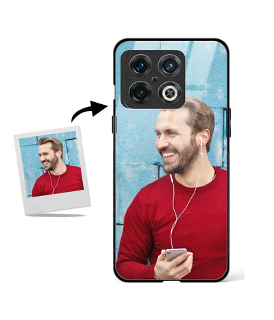 Customized Oneplus 10 Pro 5G Glass cover showing a personalized photo print.