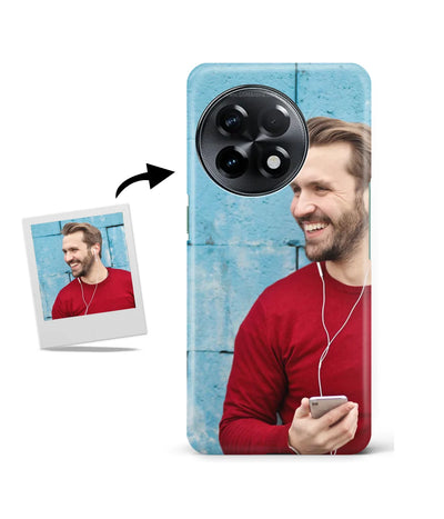 Customized Oneplus 11R 5G Slim Hard Case showing a personalized photo print.