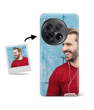 Customized Oneplus 12 5G Slim Hard Case showing a personalized photo print.