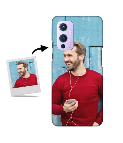Customized OnePlus 9 Slim Hard Case showing a personalized photo print.