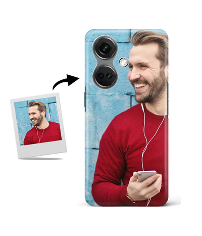 Customized Oneplus Nord CE 3 Slim Hard Case showing a personalized photo print.