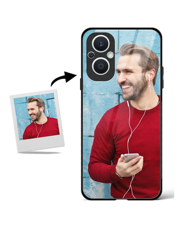 Customized Oneplus Nord N20 5G Glass cover showing a personalized photo print.