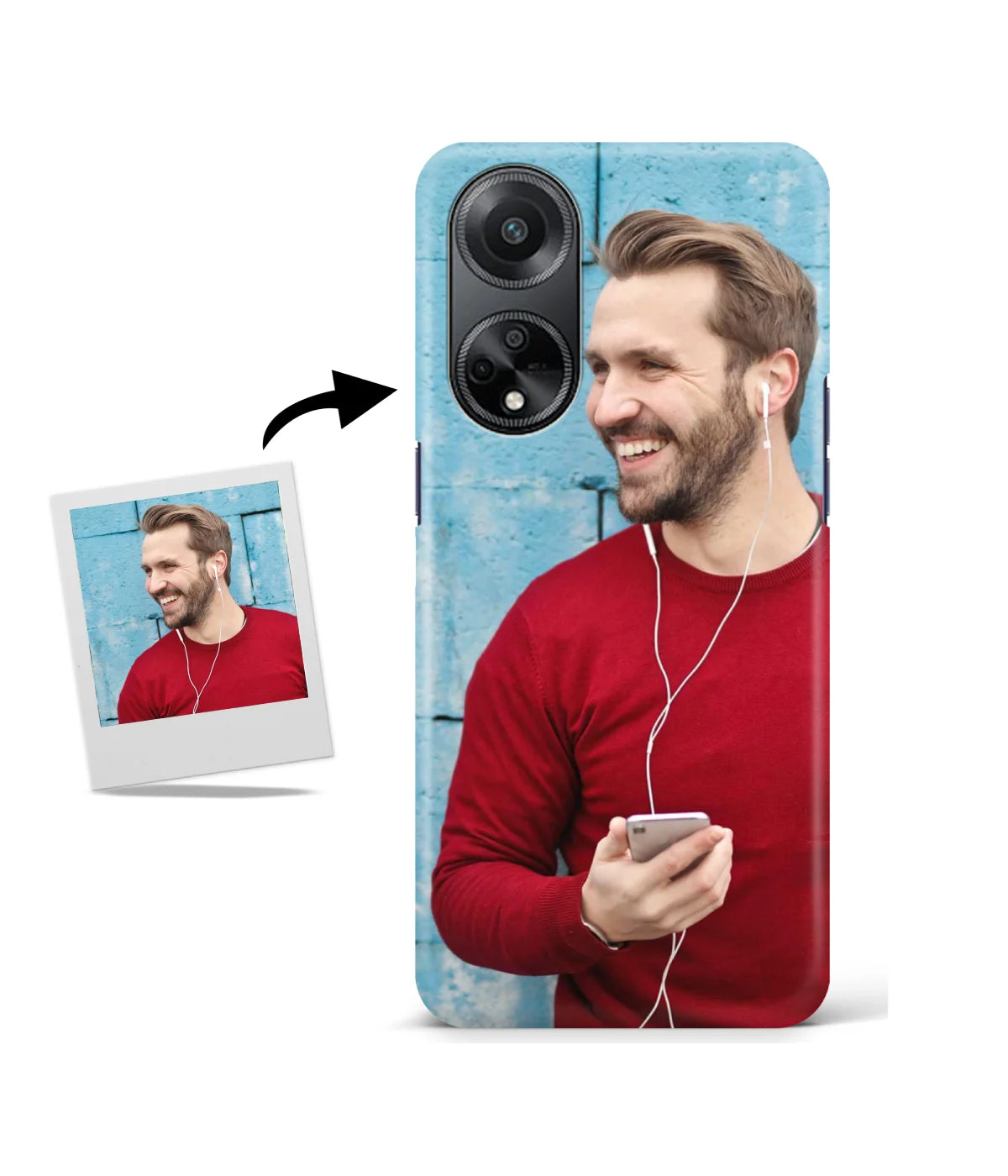 Looking for a personalized Oppo F23 5G? Upload your image and get a premium Customized Slim Hard Case at CaseMonkey for Rs. 199 with free shipping.