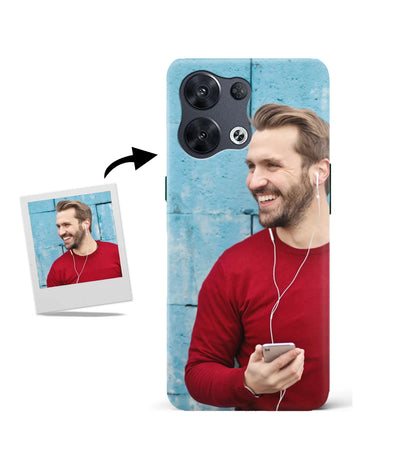 Customized Oppo Reno 8 Pro 5G Slim Hard Case showing a personalized photo print.