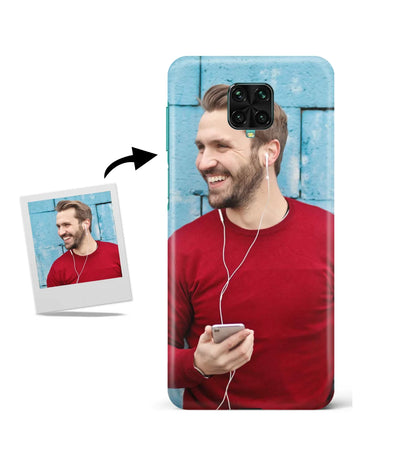 Customized Poco M2 Pro Slim Hard Case showing a personalized photo print.