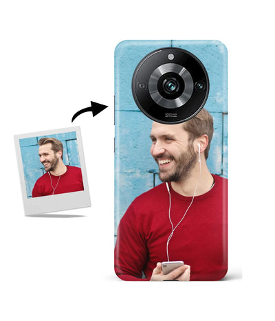 Customized Realme 11 Pro 5G Slim Hard Case showing a personalized photo print.