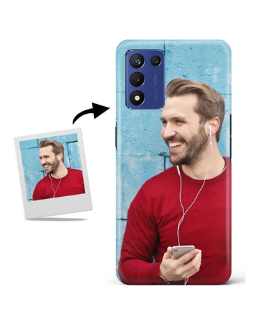 Customized Realme 9 5G Speed Edition Slim Hard Case showing a personalized photo print.