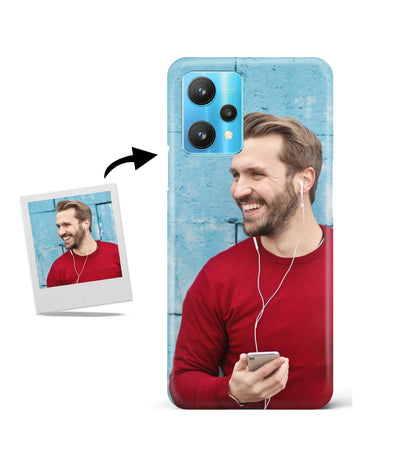 Customized Realme 9 Pro 5G Slim Hard Case showing a personalized photo print.
