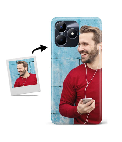 Customized Realme C53 Slim Hard Case showing a personalized photo print.