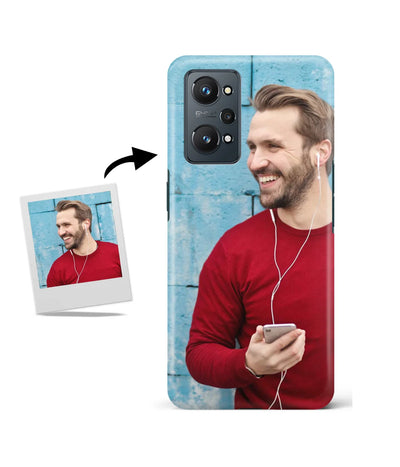 Customized Realme Gt2 Pro Slim Hard Case showing a personalized photo print.