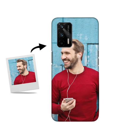 Customized Realme X7 Max Slim Hard Case showing a personalized photo print.