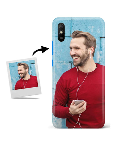 Customized Redmi 9A Slim Hard Case showing a personalized photo print.