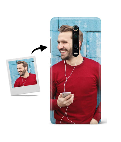 Customized Redmi K20 Pro Slim Hard Case showing a personalized photo print.