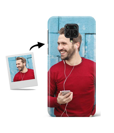 Customized Redmi Note 9 Pro Slim Hard Case showing a personalized photo print.