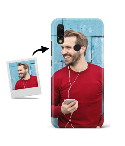 Customized Redmi Y3 Slim Hard Case showing a personalized photo print.