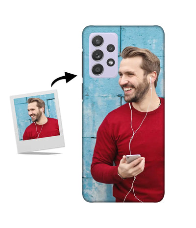 Customized Samsung A52 Slim Hard Case showing a personalized photo print.