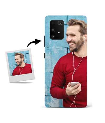 Customized Samsung A91 Slim Hard Case showing a personalized photo print.
