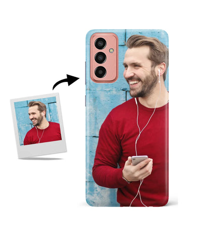Customized Samsung F13 Slim Hard Case showing a personalized photo print.