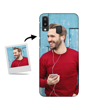 Customized Samsung M20 Slim Hard Case showing a personalized photo print.