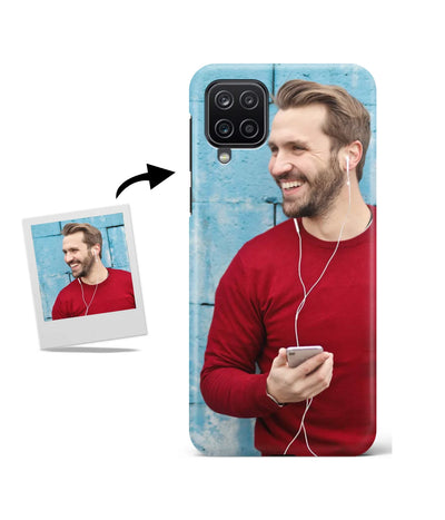 Customized Samsung M33 5G Slim Hard Case showing a personalized photo print.