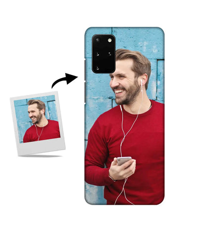 Customized Samsung S20 Plus Slim Hard Case showing a personalized photo print.