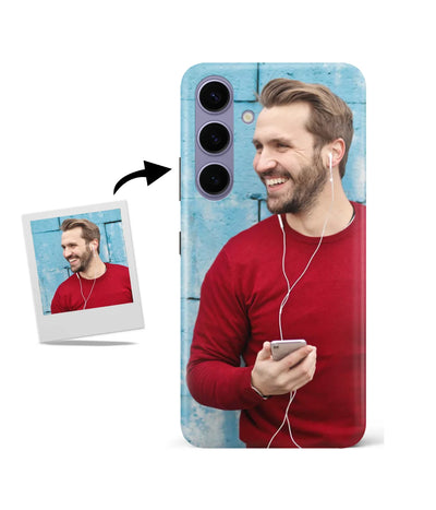 Customized Samsung S24 Plus Slim Hard Case showing a personalized photo print.