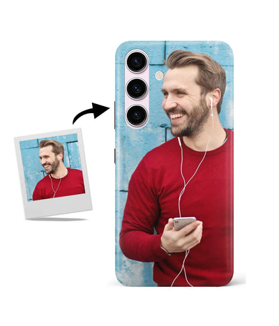 Customized Samsung S24 Slim Hard Case showing a personalized photo print.
