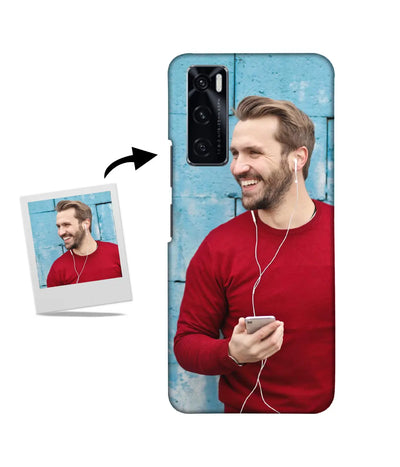 Customized Vivo V20 SE Slim Hard Case showing a personalized photo print.