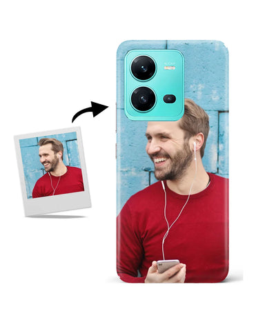 Customized Vivo V25 Slim Hard Case showing a personalized photo print.