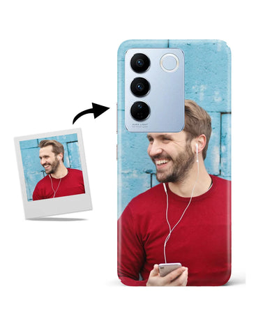 Customized Vivo V27 Pro Slim Hard Case showing a personalized photo print.