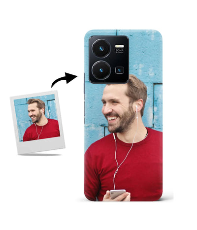 Customized Vivo Y35 Slim Hard Case showing a personalized photo print.