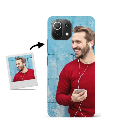 Customized Xiaomi 11 Lite Ne 5G Slim Hard Case showing a personalized photo print.