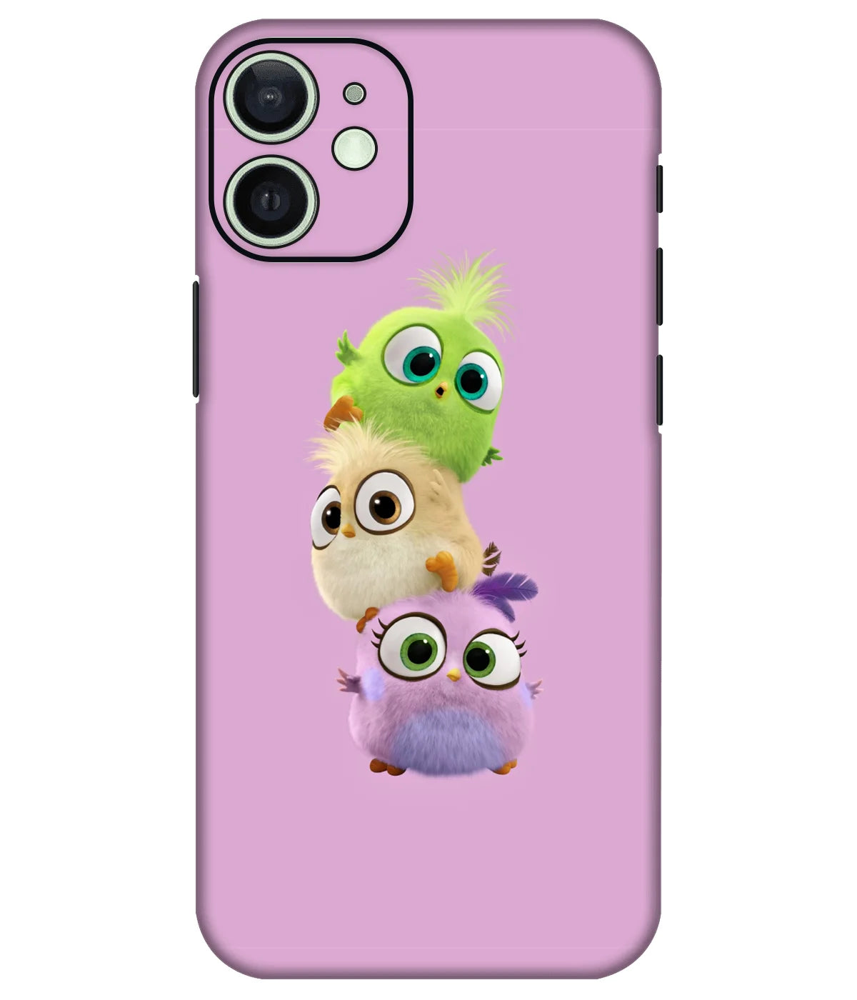 Image of a phone case featuring a mobile skin with a graphic design.