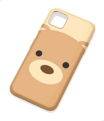 An angled view of a soft silicone case featuring a colorful design.