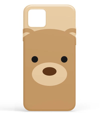 A front-on view of soft silicone phone case with a colorful design.
