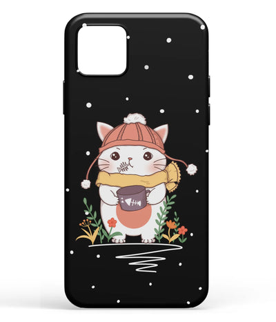 A front-on view of soft silicone phone case with a colorful design.