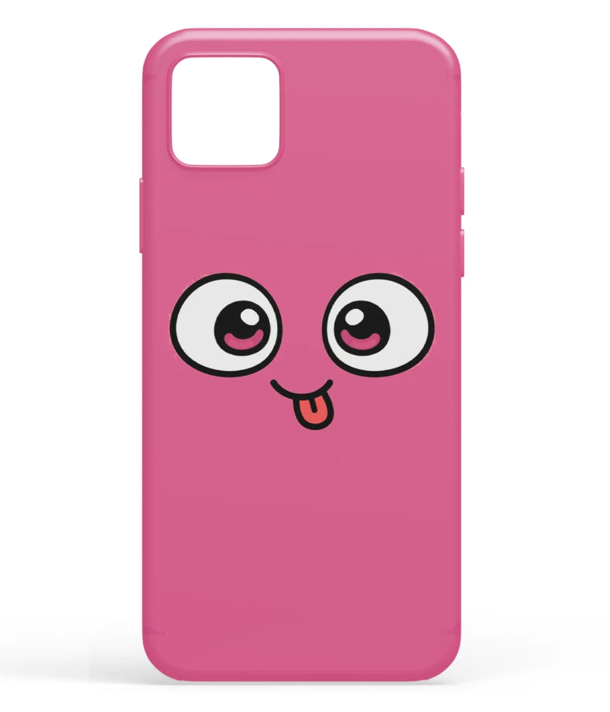 A front-on view of soft silicone phone case with a colorful design.