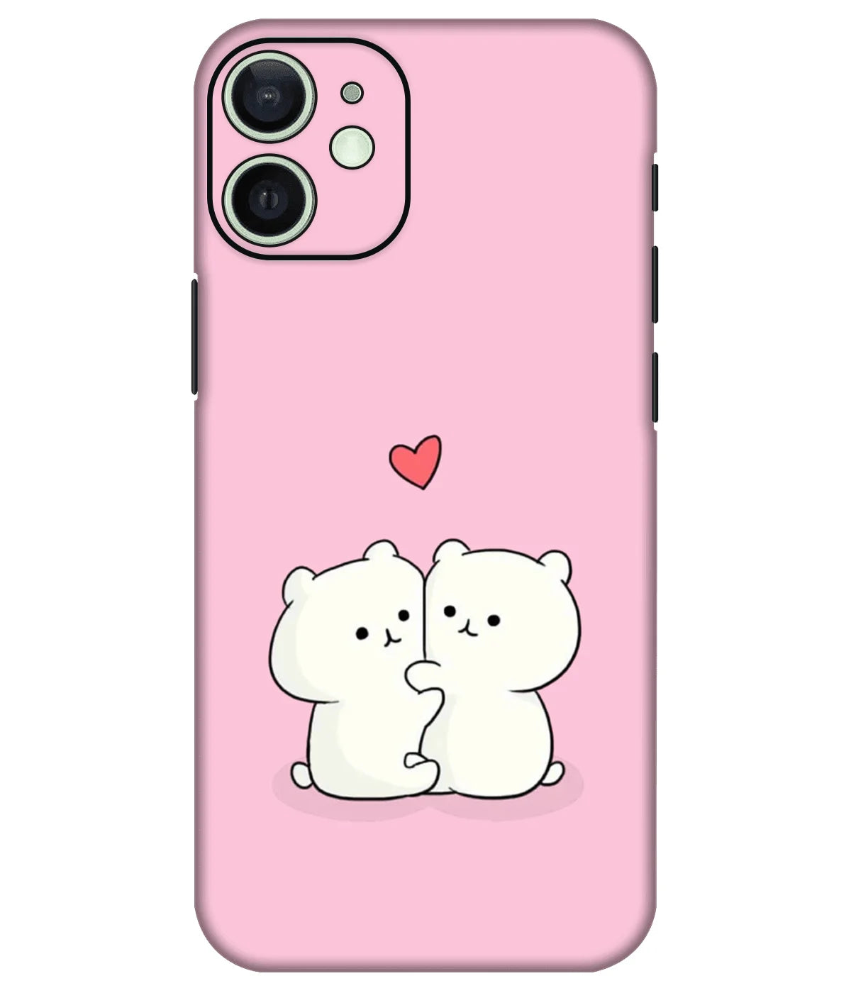 Image of a phone case featuring a mobile skin with a graphic design.